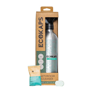 Full Cleaning Pack ECOKAPS Dissolvable Cleaning Bottle Kit New Zealand, bathroom cleaner aluminium bottle kits