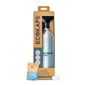 Full Pack ECOKAPS Dissolvable Cleaning and Hand Soap Bottle Kit New Zealand, glass cleaner