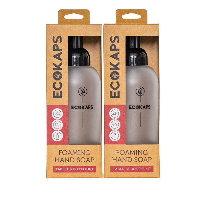 Foaming Hand Soap Kit ECOKAPS Dissolvable Foaming Hand Soap Tablet And Bottle Kit New Zealand, 2 bottle kit