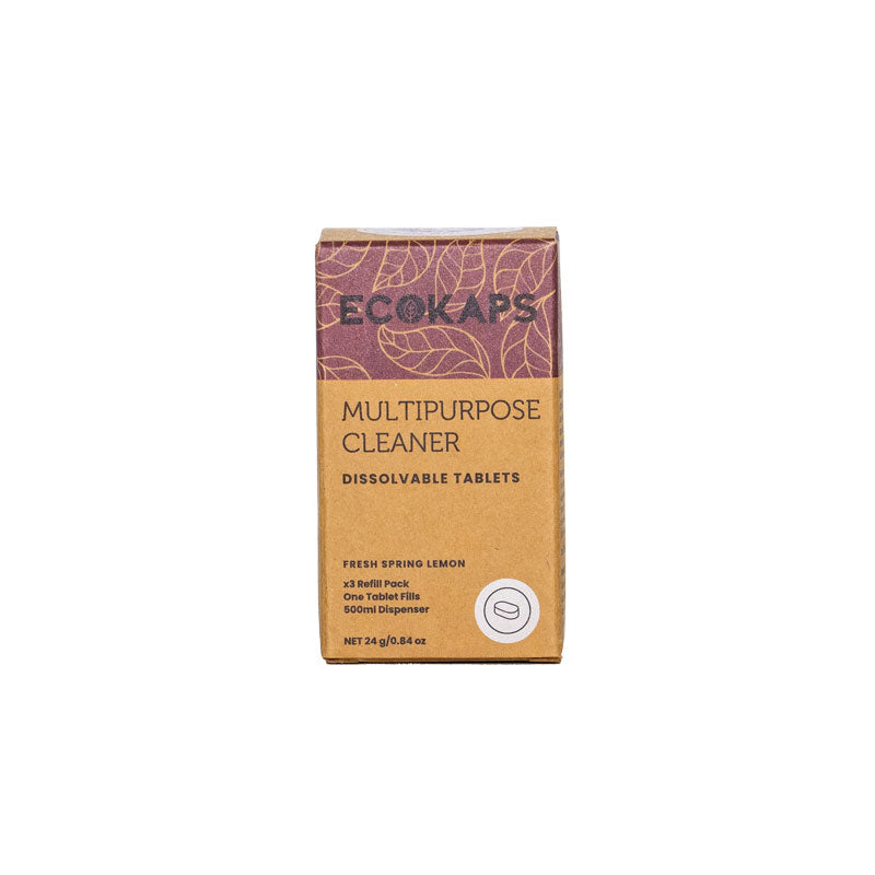 Multipurpose Cleaner Tablets ECOKAPS Dissolvable Cleaning Tablet New Zealand, tablet box